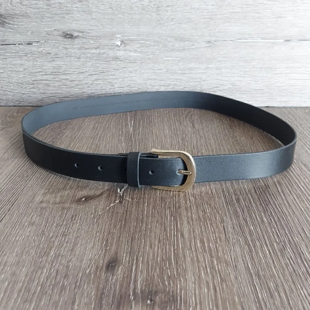 H&M Black Leather Belt Medium